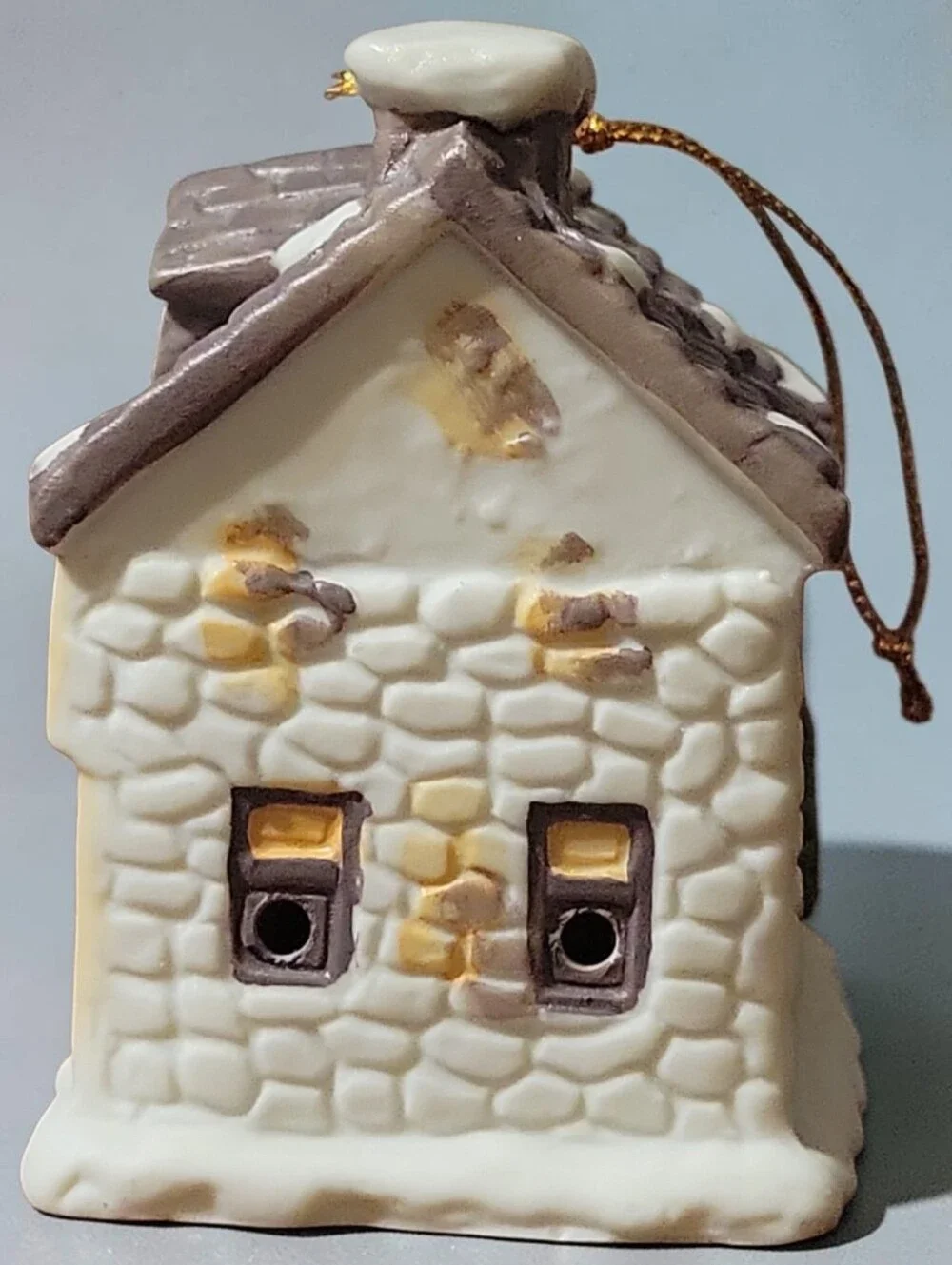 Vtg Dickens Village Bell Lite Light Tree Ornament VILLAGE INN JSNY 3 X 2.5